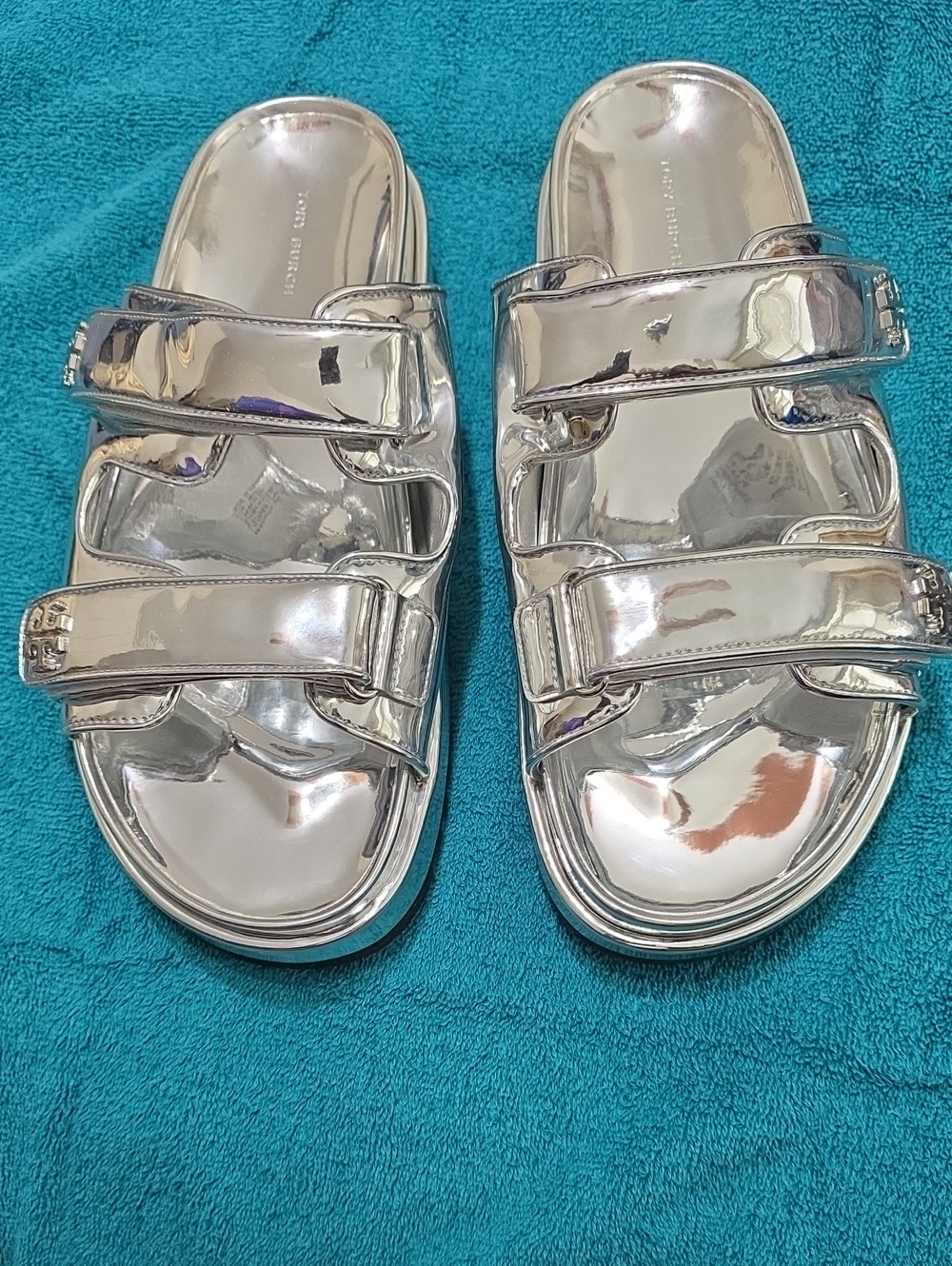 Tory Burch Kira Metallic Dual Band Mules